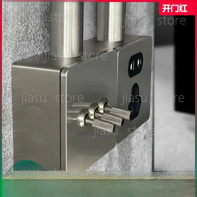 

Exposed-mounted industrial style switch, stainless steel exposed wire box, retro switch lever, household metal socket,ultra-thin
