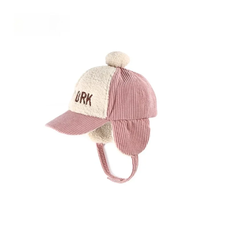 

Супер милые детские зимние шапки, плюшевые ветрозащитные теплые детские шапки для защиты ушей для мальчиков и девочек 2-4 года