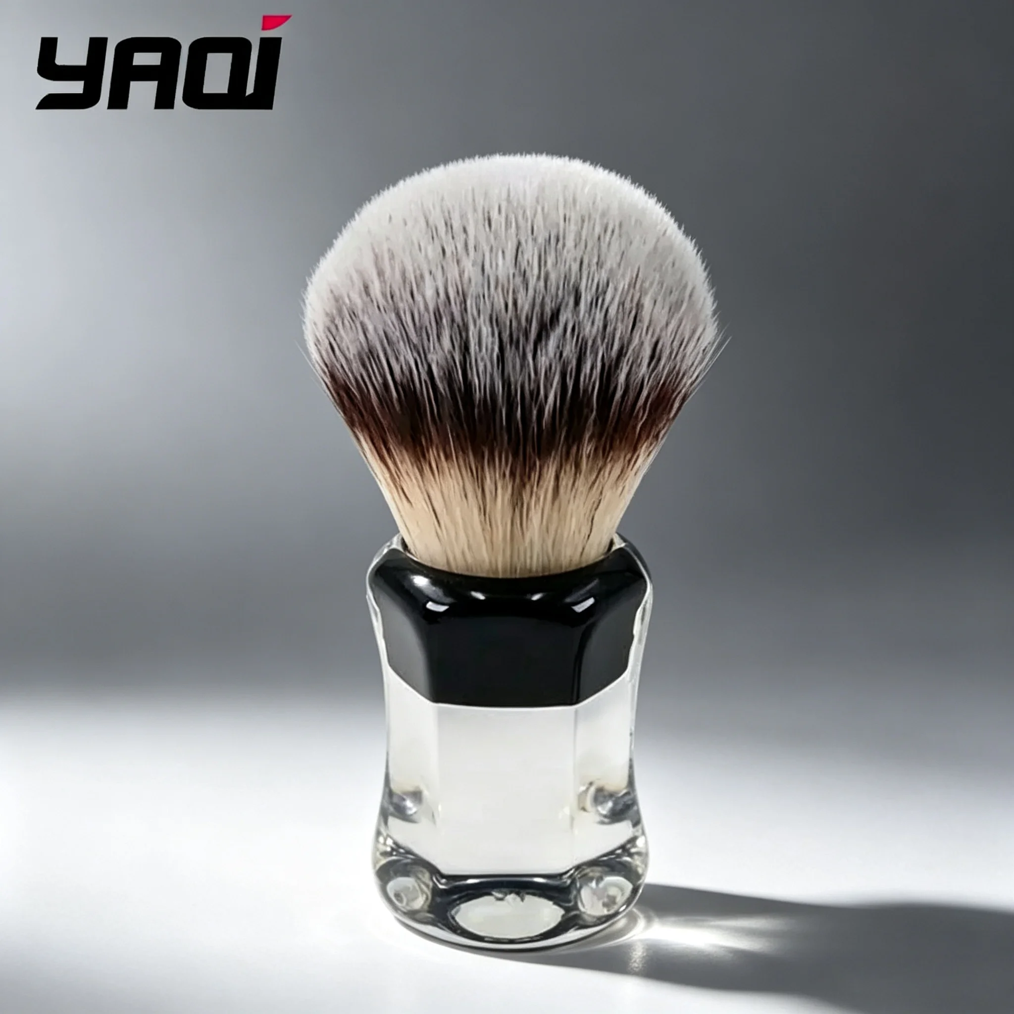 YAQI 2026 NEW Wet Shaving Products YAQI Robin Synthetic Hair Clear Handle Men Wet Shaving Brush Men Shaving Products