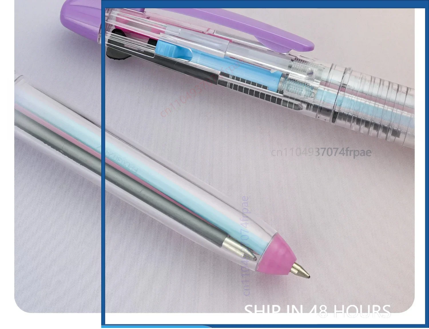 For Raymay Fujii KUM Multi‑Function Pen 3‑Color Ballpoint +0.5mm Mechanical Pencil Journal Handwriting Stationery(2PCS)