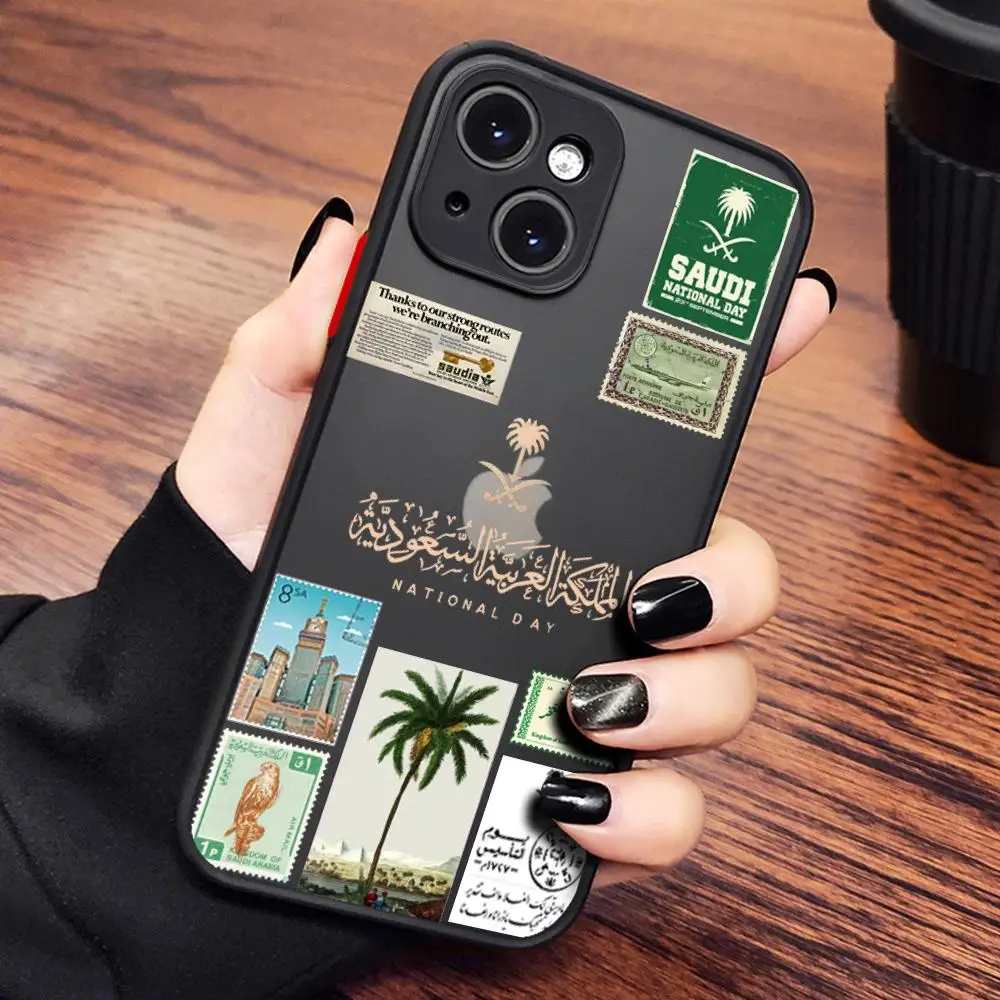 Saudi Arabia Passport Phone Case FOR IPhone 15 14 11 12 Pro 13 16 Pro MAX XR XS Shockproof Armor Matte Cover