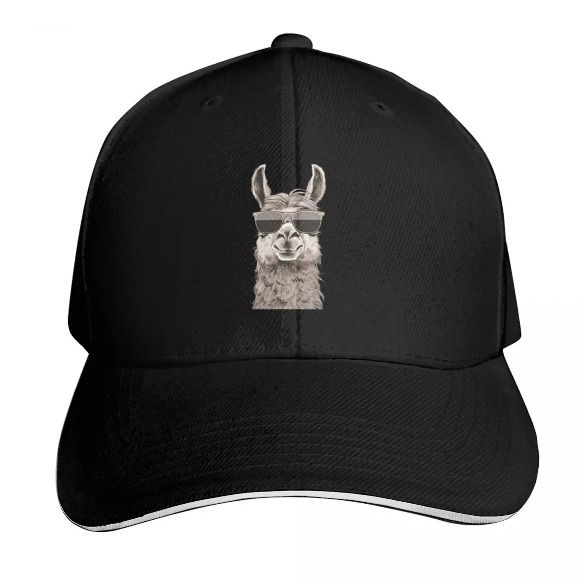 Cool Llama Baseball Cap Summer Beach Travel Streetwear Hip Hop Trendy Vintage Retro Embroidered