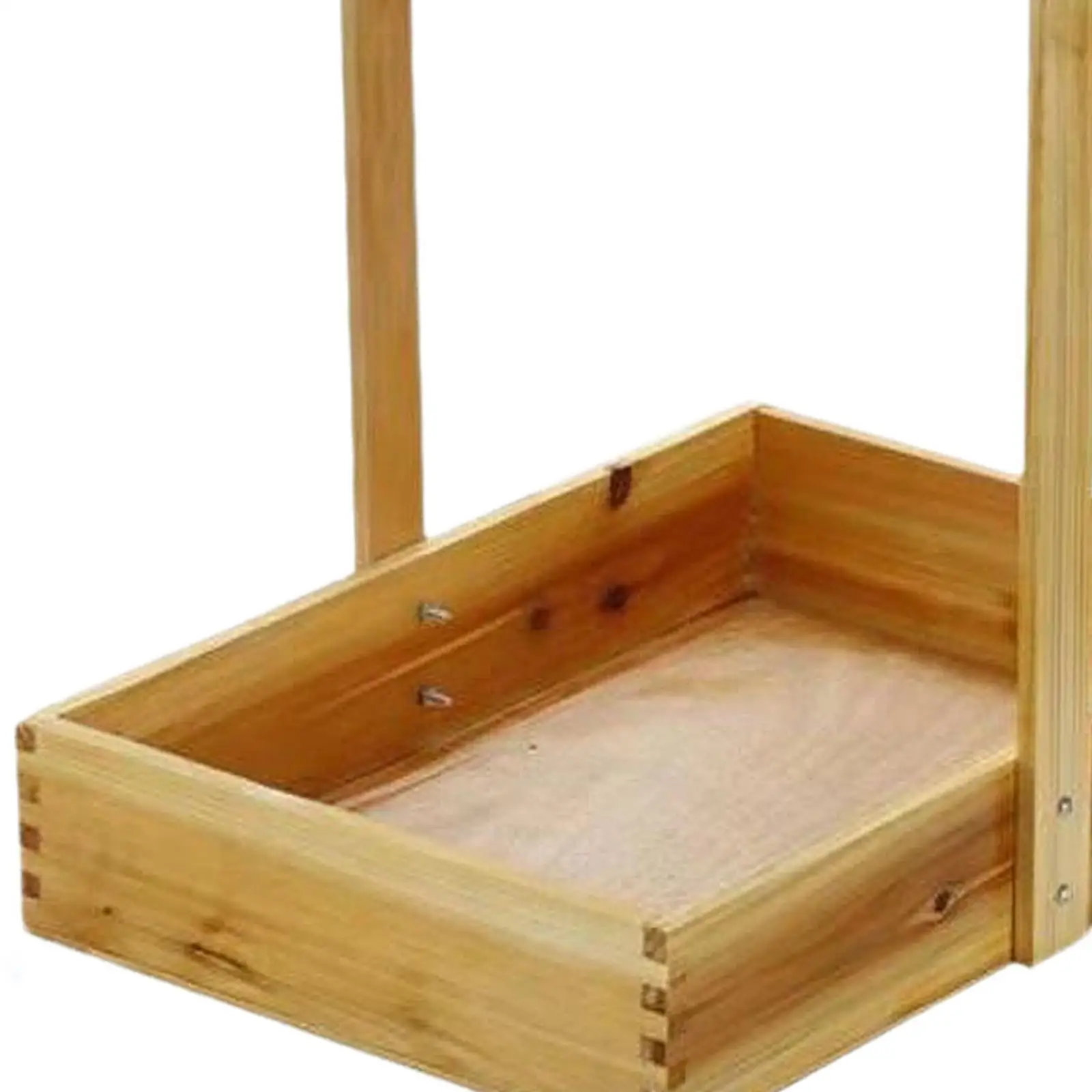 Wood Test Tube Rack with Handle Lab Instruments Storage Container Basket Carry Bin Basket for Experiment Tools Lab Equipments