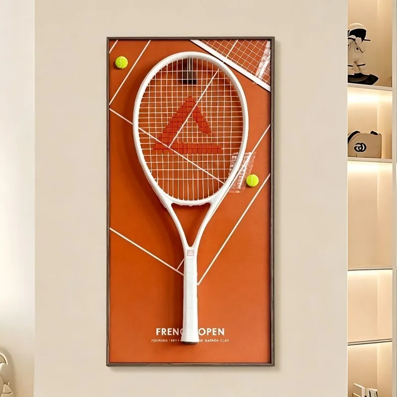 Tennis Racket Display Frame Wall-mounted Tennis Rackets Photo Frames Home Walls Decor Sports Accessories Collection Stands view 3