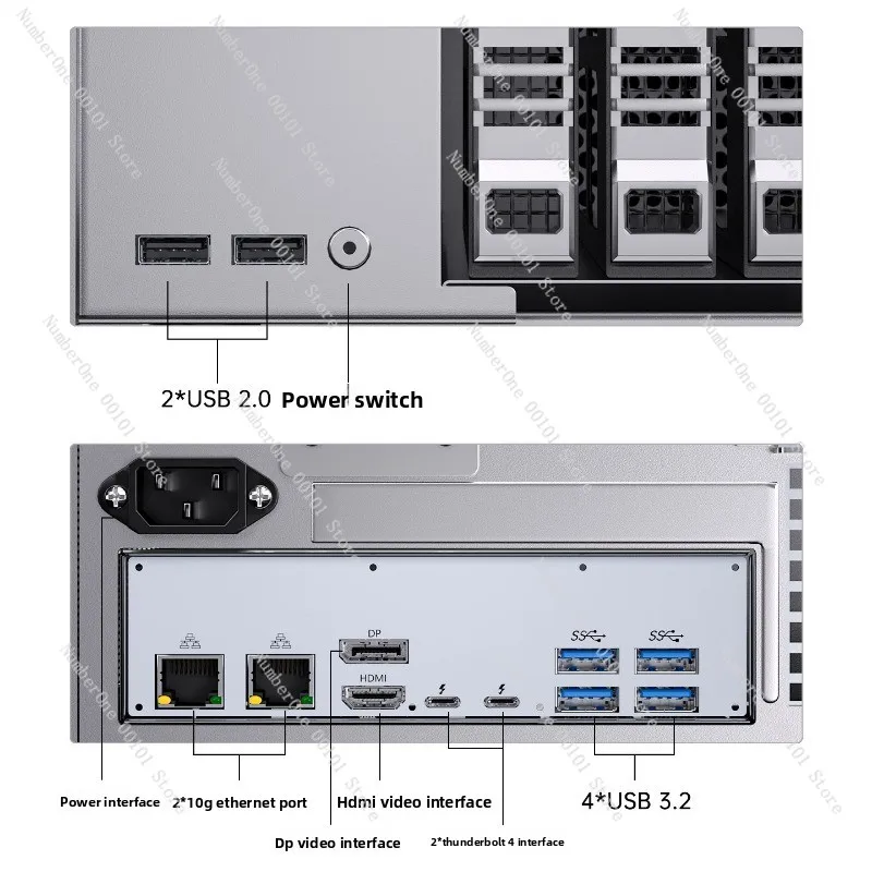 285H Mini NAS Private Cloud Server 8 Drive Bays Dual 10GbE Ethernet Dual Port Office Network Data Storage Host