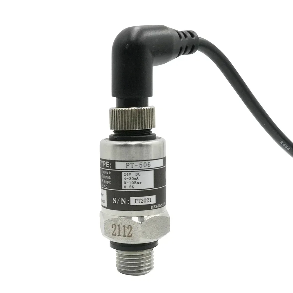 IP68 Pressure Transducer Cable Pressure Transmitter Water Gas Hydraulic Sensor 0-16Bar/0-10Bar/25Bar 1/1.6Mpa/2.5Mpa 4-20ma G1/4