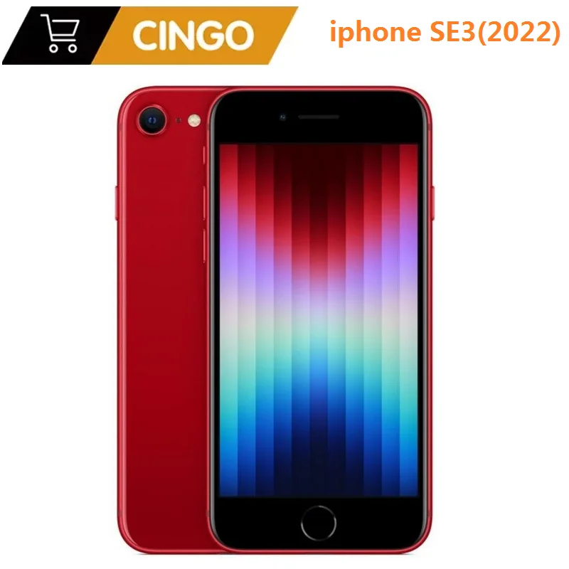 Teléfono Móvil Original iPhone SE 2022 5G NFC 64/128GB True Tone Pantalla LCD de 4.7'' 12MP+7MP IOS A15 Bionic Hexa Core Apple SE3 Smartphone