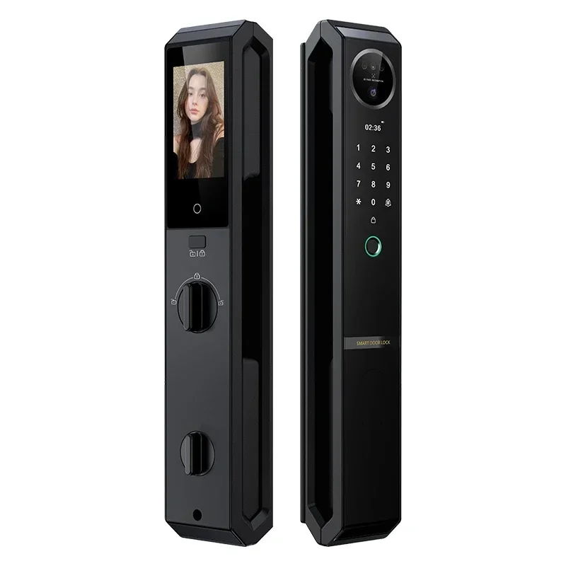 

Enrique Tuya Wifi App Intercom 3D Face Recognition Camera Digital Fingerprint Key Security Electric Door Lock