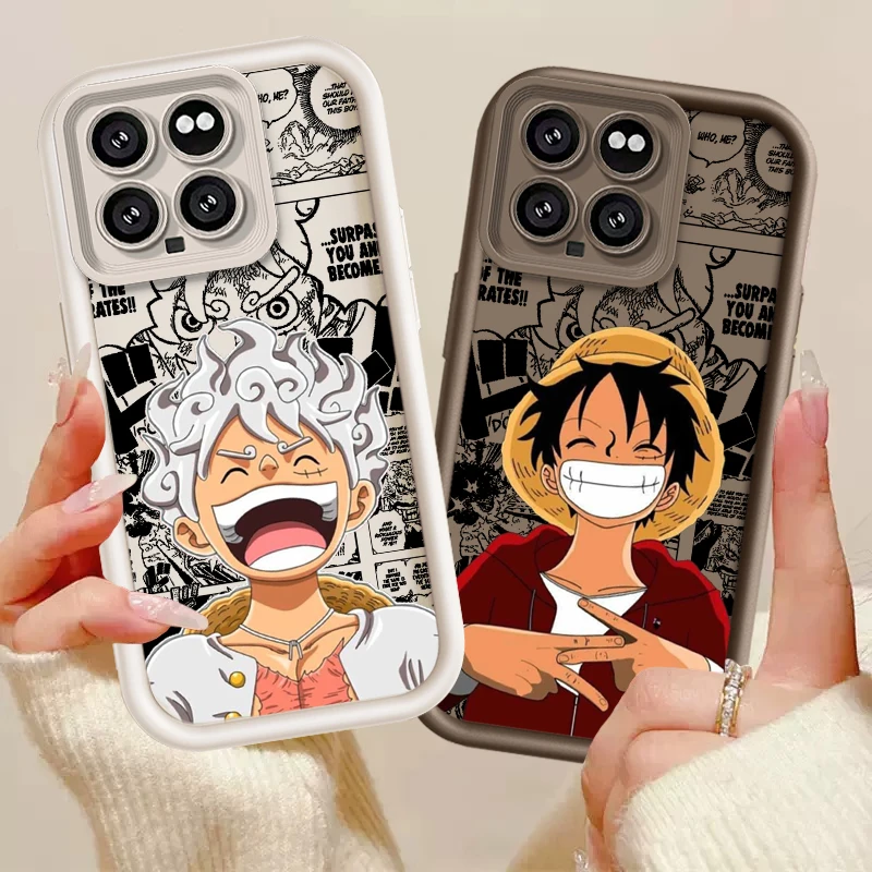 O-One P-Pieces Luffys Anime Soft Eye Ladder For Xiaomi 14 12T 11 Lite Poco M3 X5 X4 X3 GT F5 F4 F3 F2 Pro Phone Case