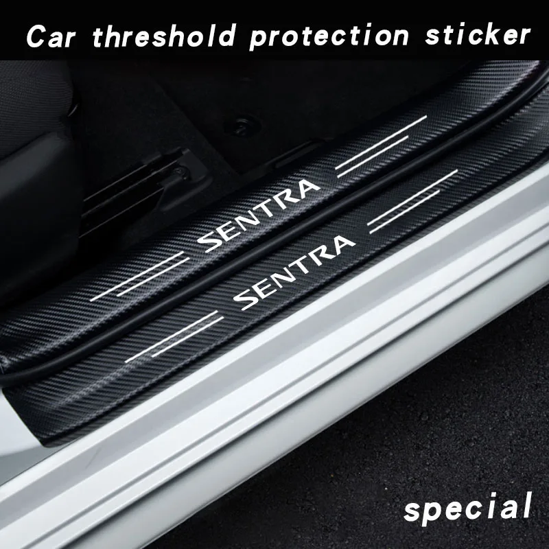 Auto Threshold Guard SEAMETAL Car Stickers Door Edge Protector For Nissan sentra Car Accessories Anti Scratch Waterproof Tape