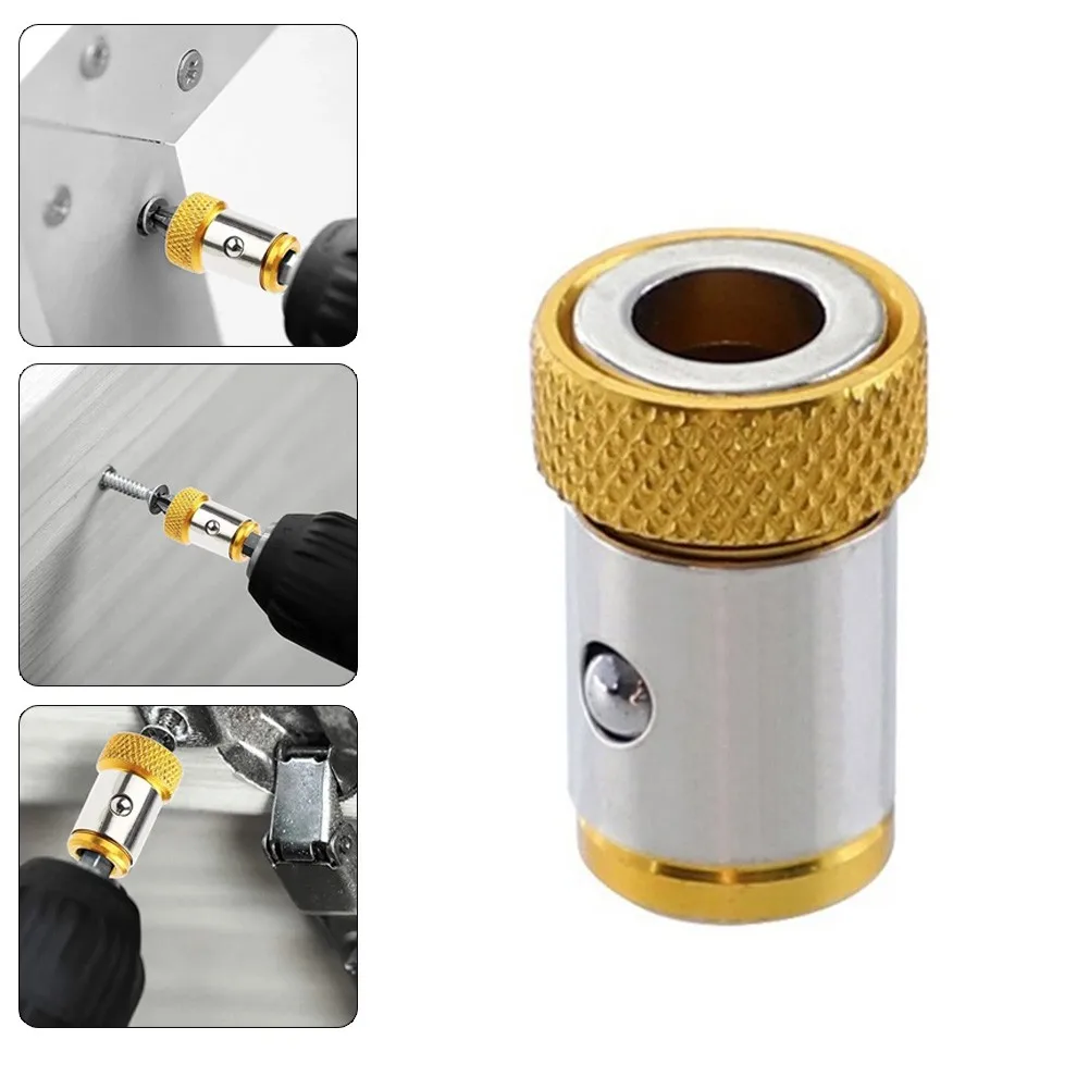 Uniwersalny śrubokręt pierścień magnetyczny 1/4 "uniwersalny metalowy śrubokręt wiertło pierścień magnetyczny trzpień antykorozyjny pierścień