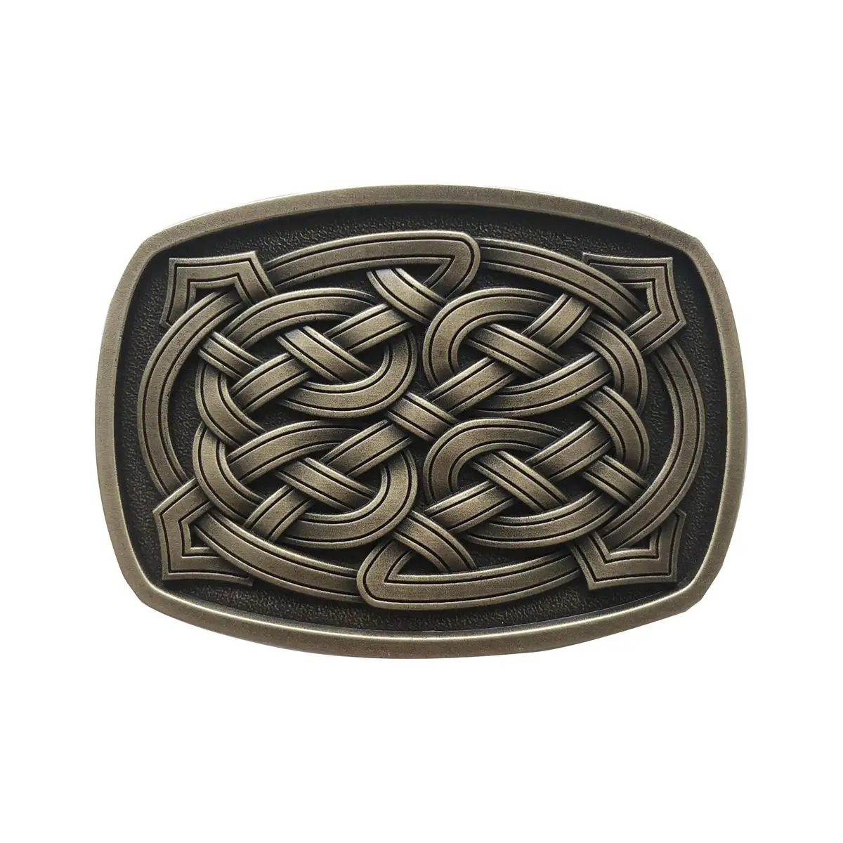 Antique Bronze Plated Cross Celtic Knot Rectangle Belt Buckle Gurtelschnalle Boucle de ceinture BUCKLE-WT153AB Free Shipping