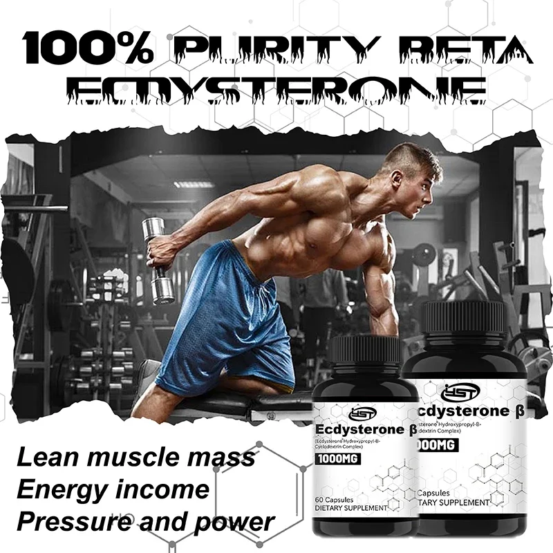 Ecdysterone Capsule Muscle Mass Increase Size Anabolic Activity Support Muscle Development Physical Strength Increase