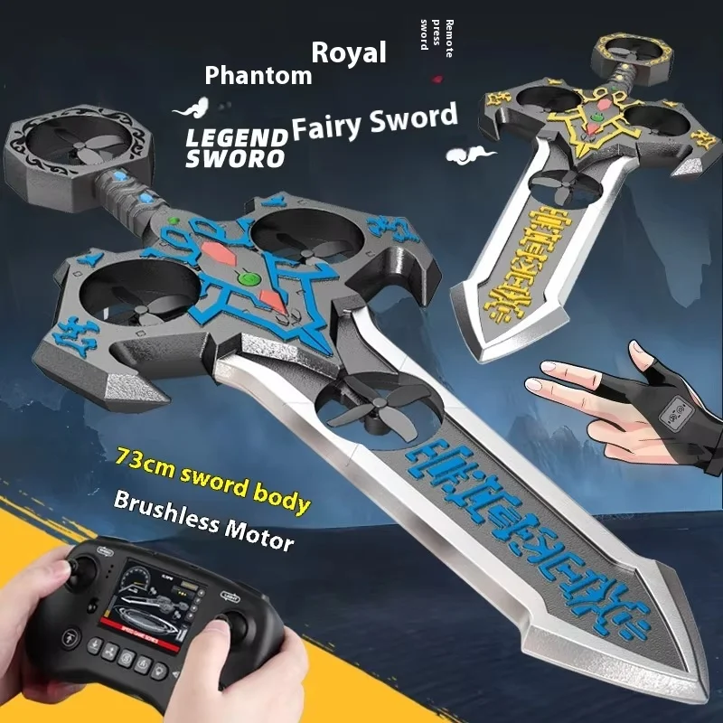 

Huanyu Xianjian RC Flying Sword Unmanned Aerial Vehicle Cool Lighting Fixed Height Toy for Children Remote Control Airplane