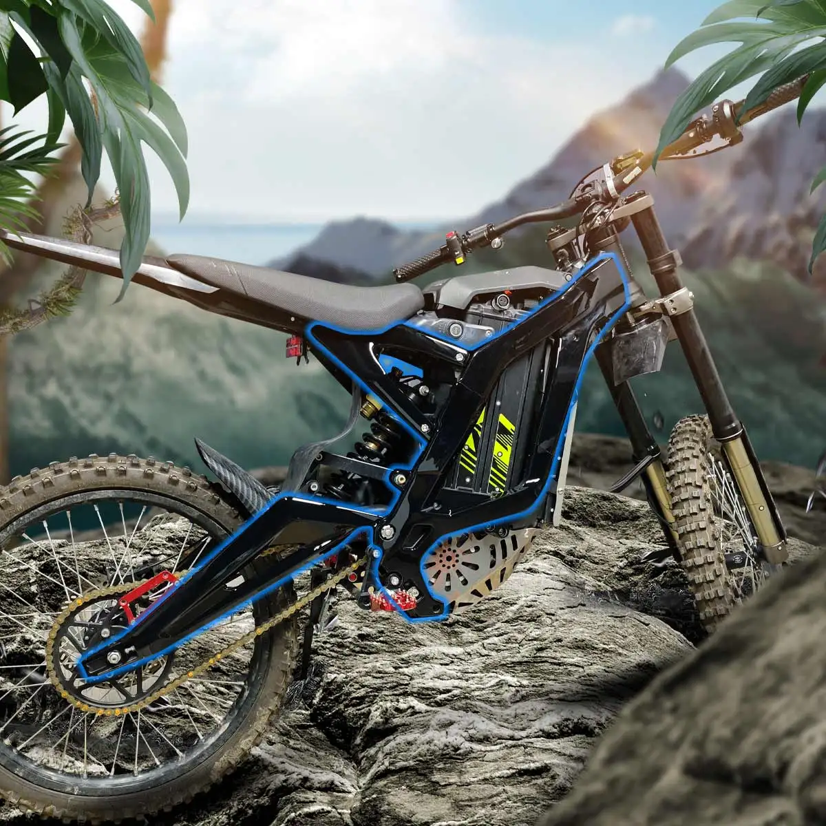 Dla Sur Ron Light Bee X LBX Segway X260 X160 ABS Osłony ramy Ochrona ciała Dekoracyjna osłona Motocykle Naklejka Osłona CZĘŚCI — zdjęcie 4