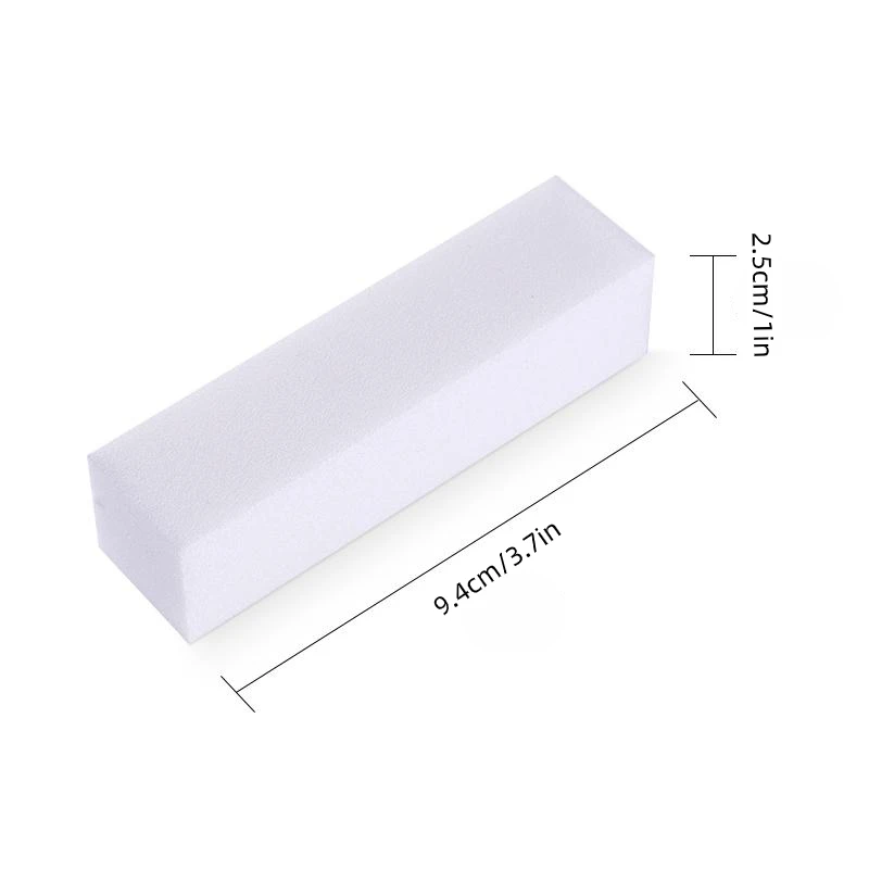 3Pcs Buffing Sanding Files Block Pedicure Manicure Care Nail Art Buffer Polish White Nail File Nail Art Tips Manicure Pedicure