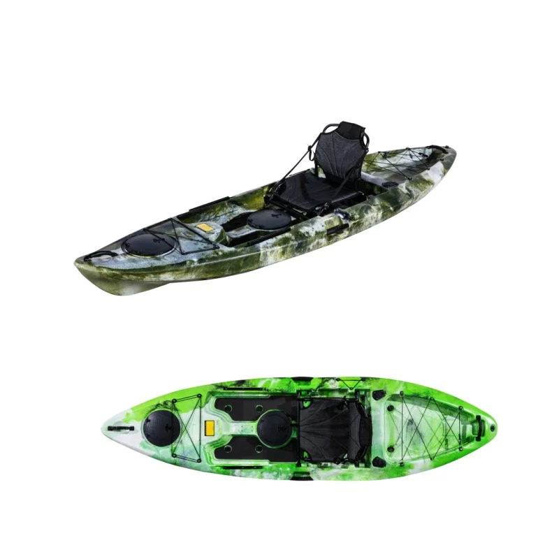 China Factory Hot Sale 10Ft 3.66M Single Person Kayak Sit-on-Top Fishing Boat For One Person Use In Lake And River And Sea