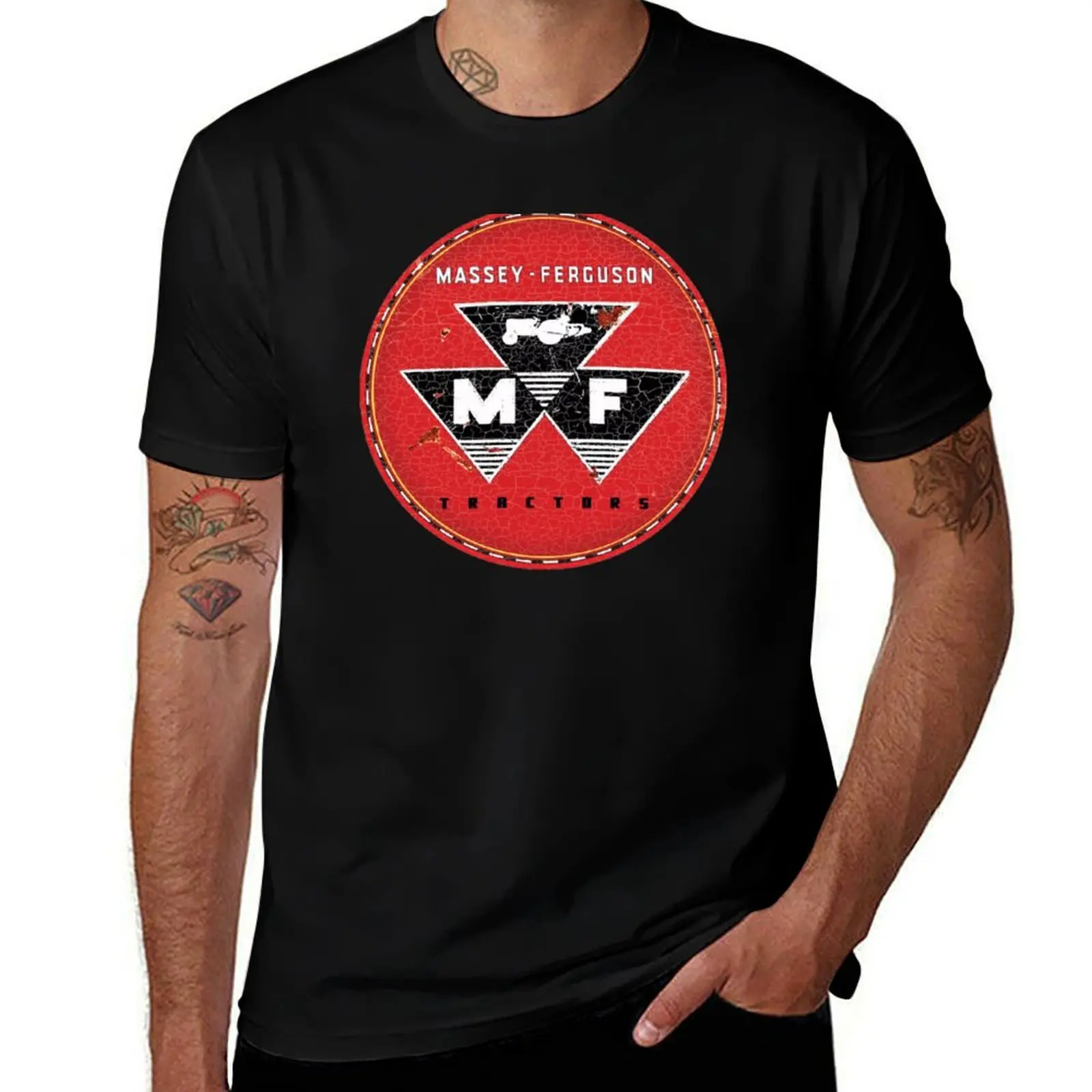 Massey Ferguson Tractor T-Shirt Christmas Casual Short Sleeve Top