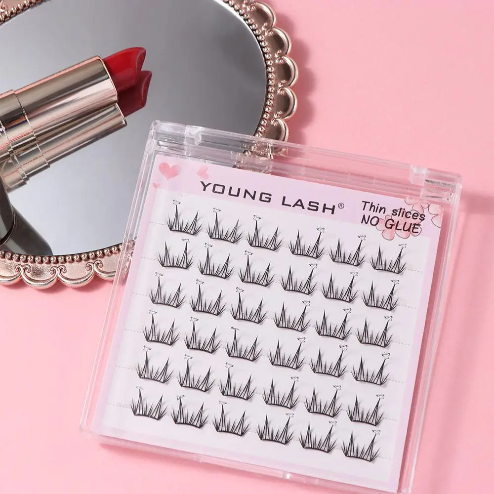 

Segmented Creative False Eyelashes DIY Butterfly Love Heart Shape Individual Cluster Eyelashes Long Lasting Reusable