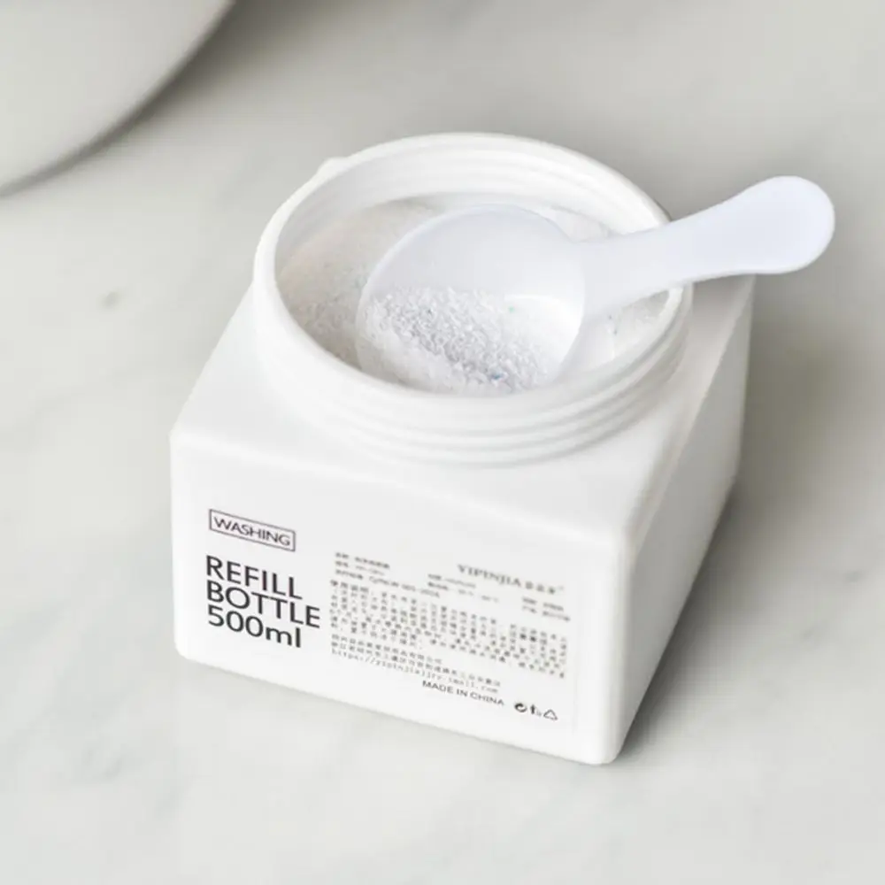 Lid Design Waterproof with Spoon Household Laundry Storage Sub Bottle Washing Powder Container Storage Bottle Laundry Supplies