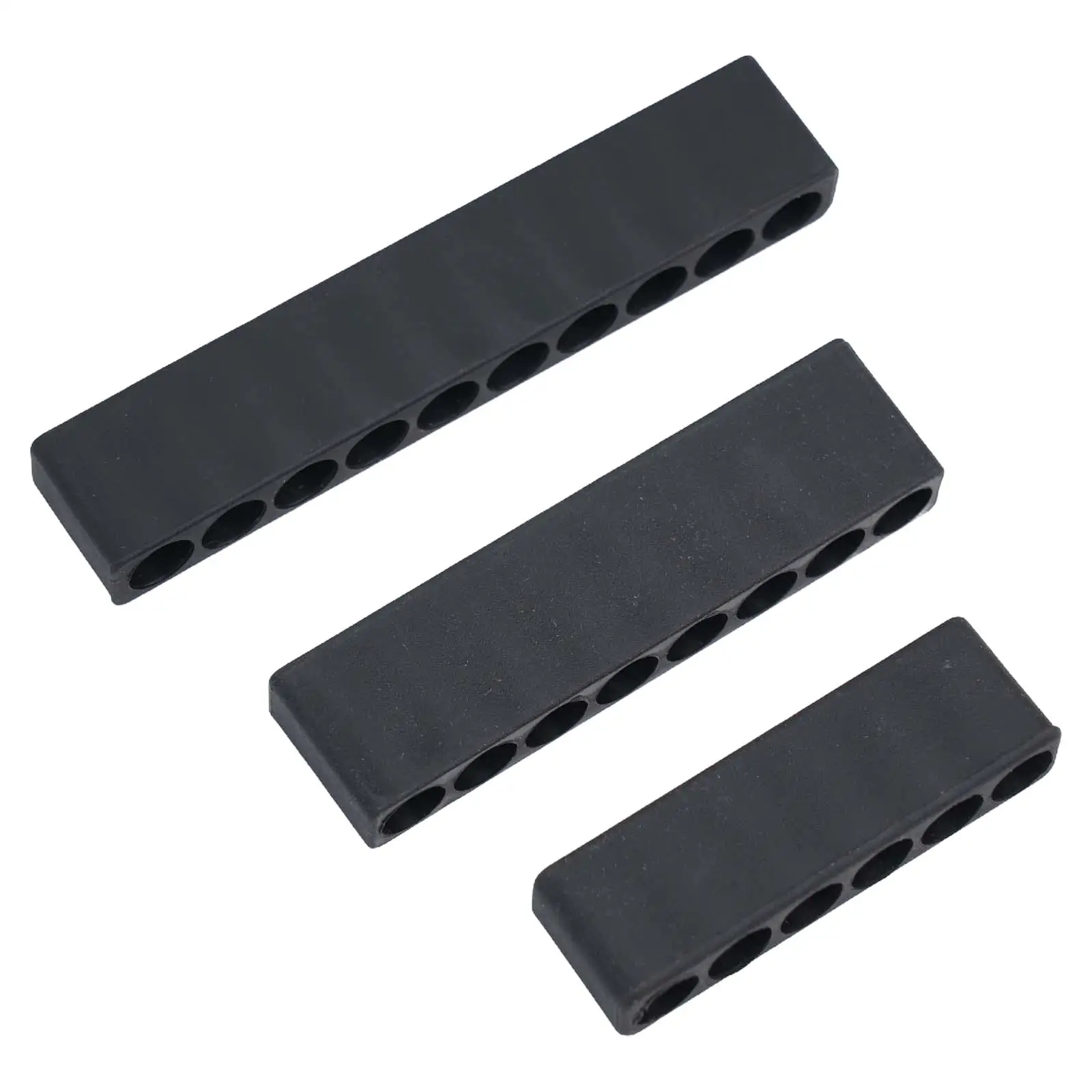 

Черные держатели для отверток, 3 шт., органайзер с шестигранным отверстием, пластиковое хранилище с 6/8/10 отверстиями, органайзер для инструментов, коробка с шестигранным хвостовиком, держатели для инструментов