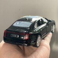 1:32 Hong Qi H9 Alloy Metal Diecast Model Car Trendy Alloy Model Car Ornament High Simulation Collectibles Holiday Present Gifts