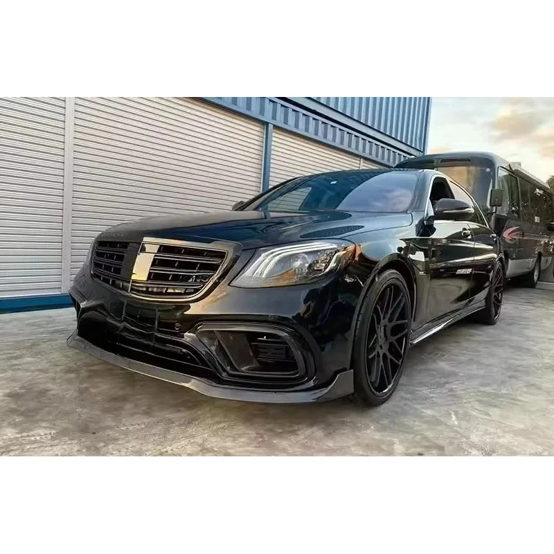 

W222 2013-2020 Upgrade Conversion Kit Carbon Fiber PP Diffuser Exhaust Tips Spoiler