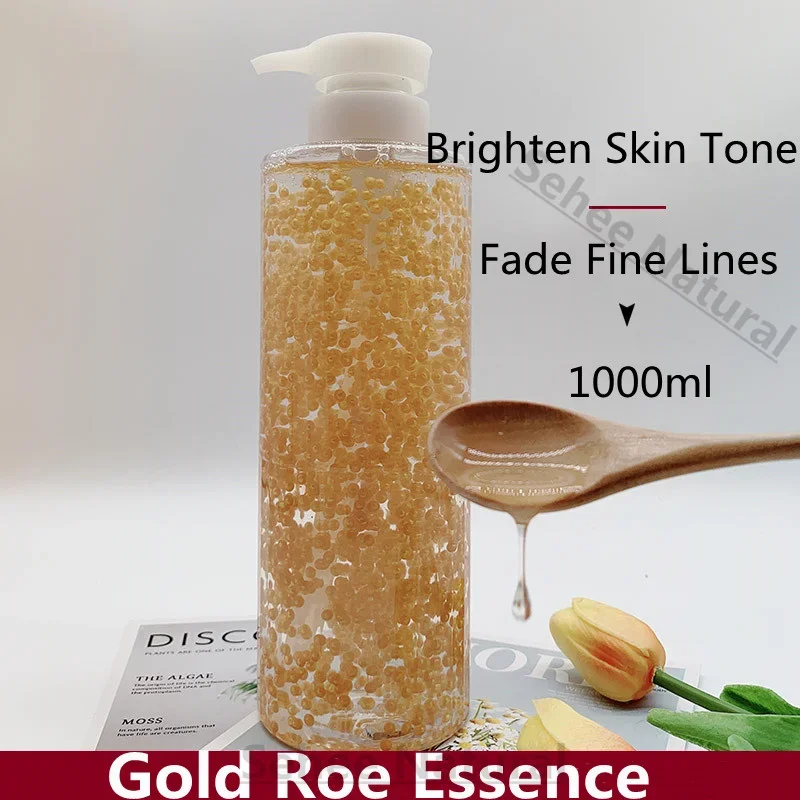 1000ml Gold Roe Essence Moisturizing Brightening Compact Repair Anti Wrinkle Cosmetics Skin Care Luxury Care Essence