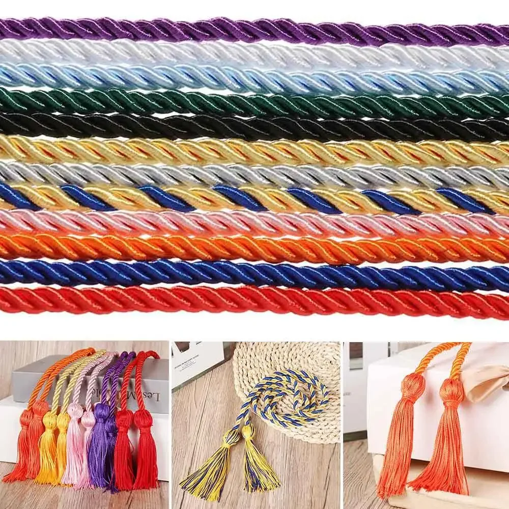 Estudantes artesanato trançado fontes de festa celebração foto adereços vestido de solteiro formatura honra cabos borlas cordão fio honra