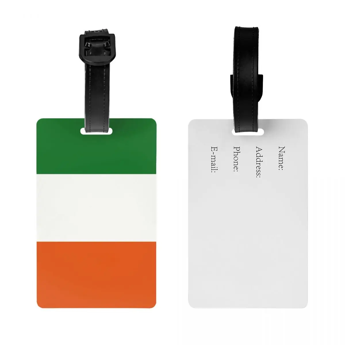 Ireland Flag Luggage Tags for Suitcases Fashion Baggage Tags Privacy Cover ID Label