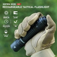 Sofirn SC28 XHP50B HD LED 2800Lm Type-C Rechargeable Flashlight Protable Powerful 21700 Torch EDC Flash Light IPX8 for Camping