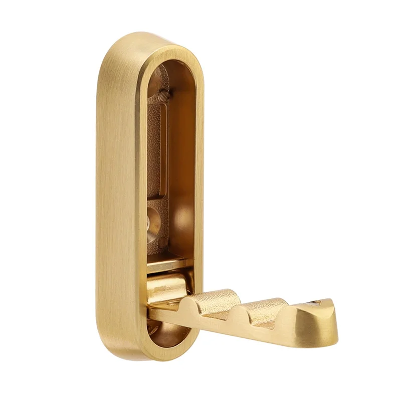 

CQMF-4PCS Gold Foldable Wall Hooks, Metal Foldable Hooks Wall Wount For Bathroom, Kitchen, Bedroom