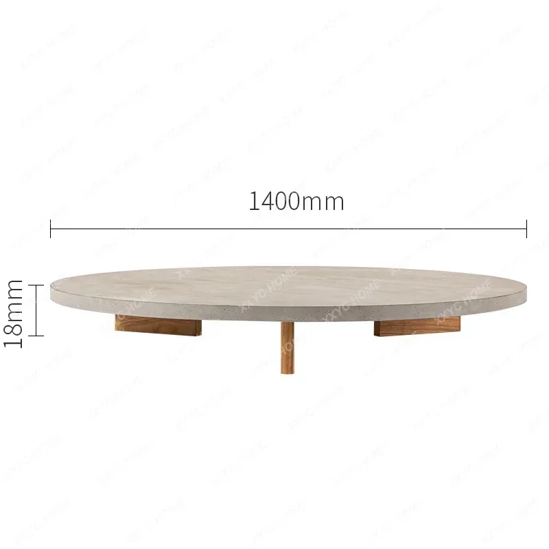 

minimalist cement coffee table outdoor wabi wind courtyard table that is not afraid of rain