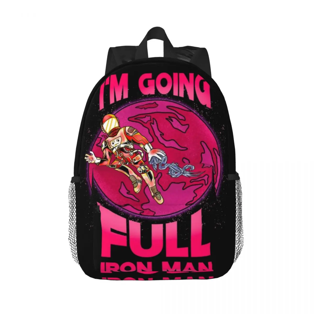 

Iron Man Compact 15-Inch Backpack - Stylish Lightweight Bag Perfect for Students and Commuters