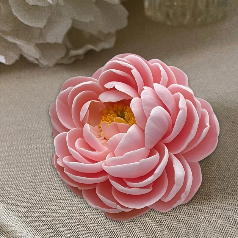 1pcValentine's Day Flower Shape Silicone Wax Product Mold，Very SuitableDIYAromatherapy Candle，Resin，Cement Decorations，Birthday，