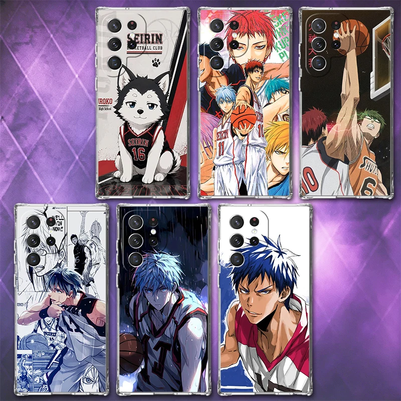 Kuroko Basketball Anime Soft Phone Case For Samsung Galaxy S26 S25 Edge S24 S23 Ultra S21 S20 FE S22 Plus + Pattern Back Cover