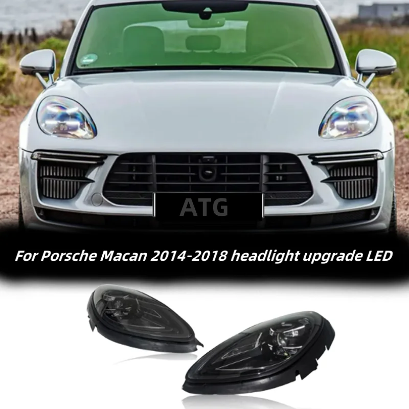 Car headlights for Porsche Macan 2014-2018 headlights upgrade LED plug and play