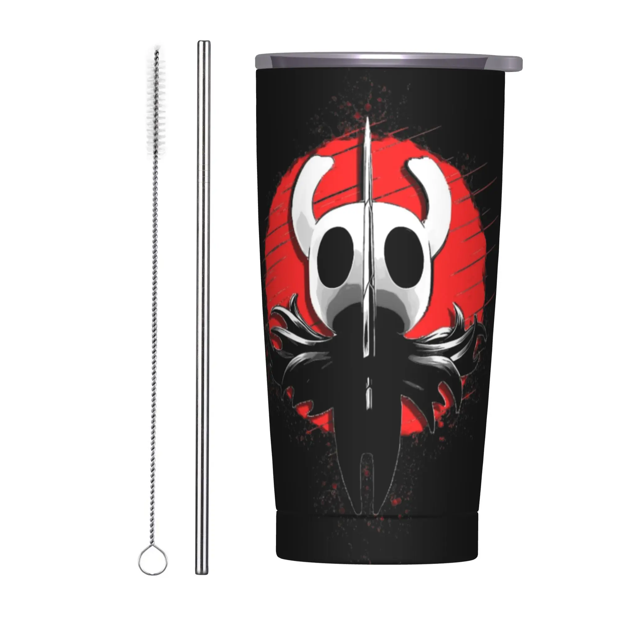 

Knight Hollow Knight Tumbler Vacuum Insulated Thermal Cup Vacuum Flask Car Mugs Spill Proof, 20oz