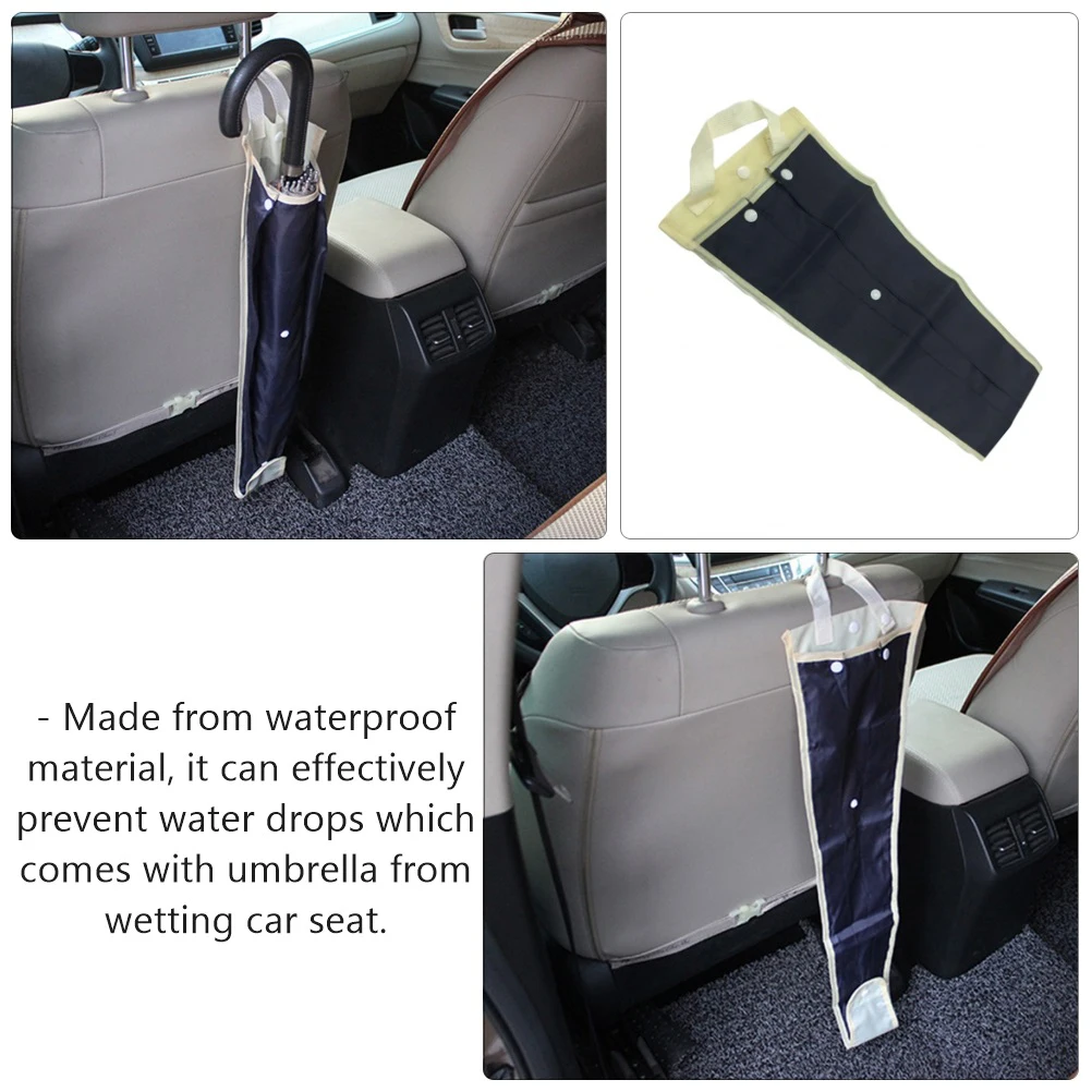 

2pcs Waterproof Umbrella Cover Travel Bag Organizer Wet Holder Car Storage Folding Pouch Portable Case Fits All Types Umbrella