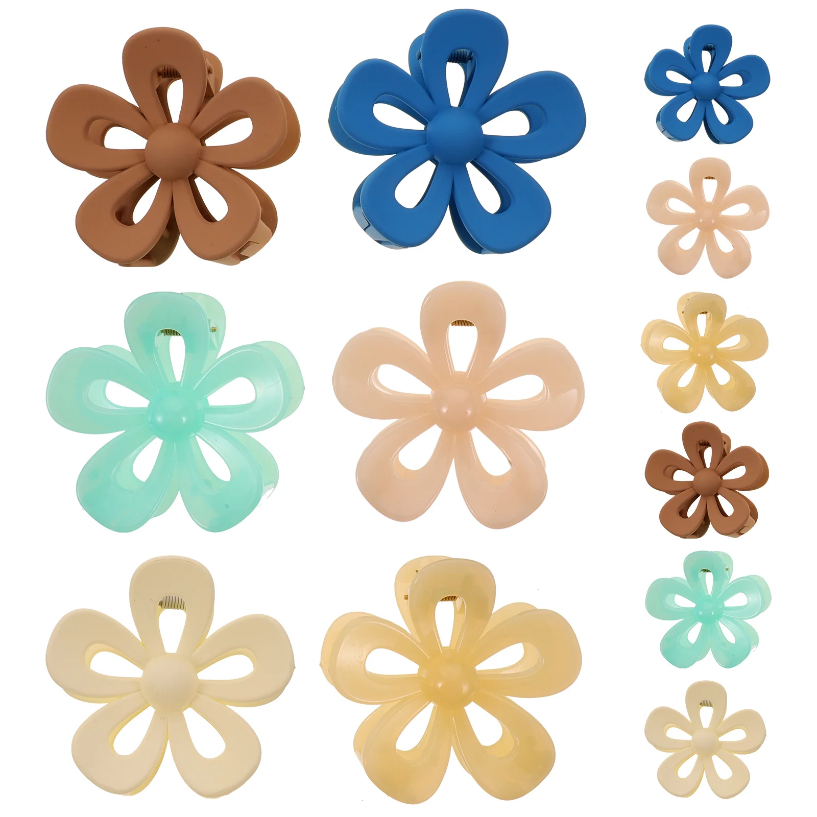 

12pcs Claw Clips Clips For Women Accessories ABS PC Material Hair Accessories for Women Thin Thick Hair Small Jaw Clamps