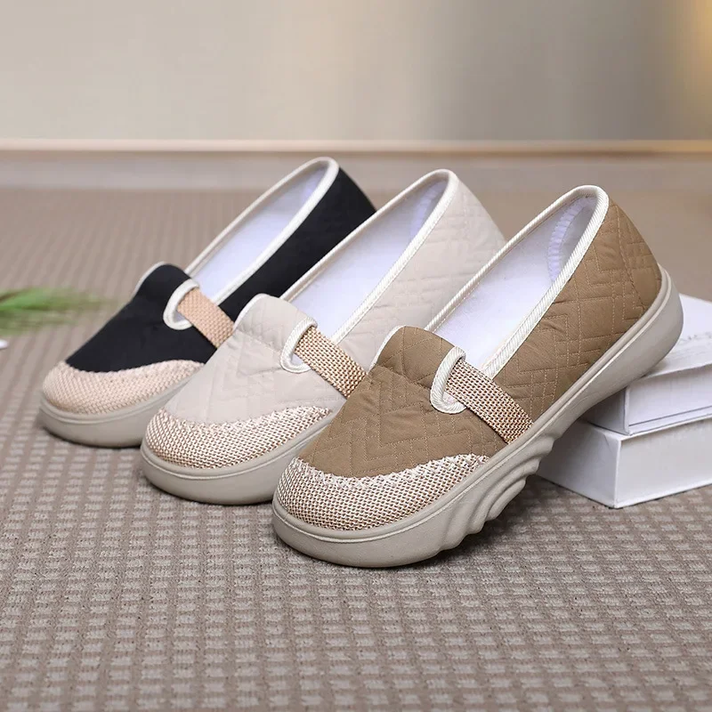 Lightweight Non Slip Single Shoes for Women  Spring Fashion Breathable Sneakers Woman Comfort Casual Slip-on Sports Shoes 2025