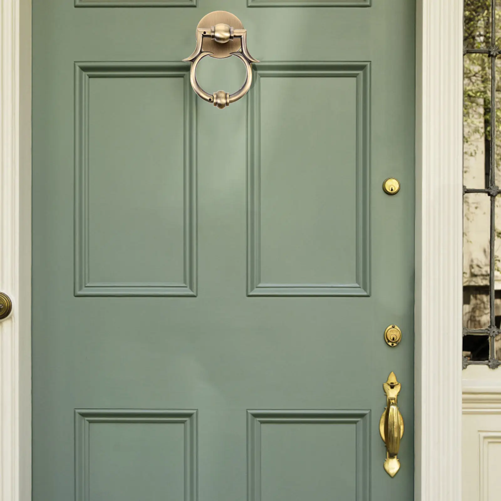 

Entrance Decorative Classical Knocker Door Handle Front Decorations outside Handles
