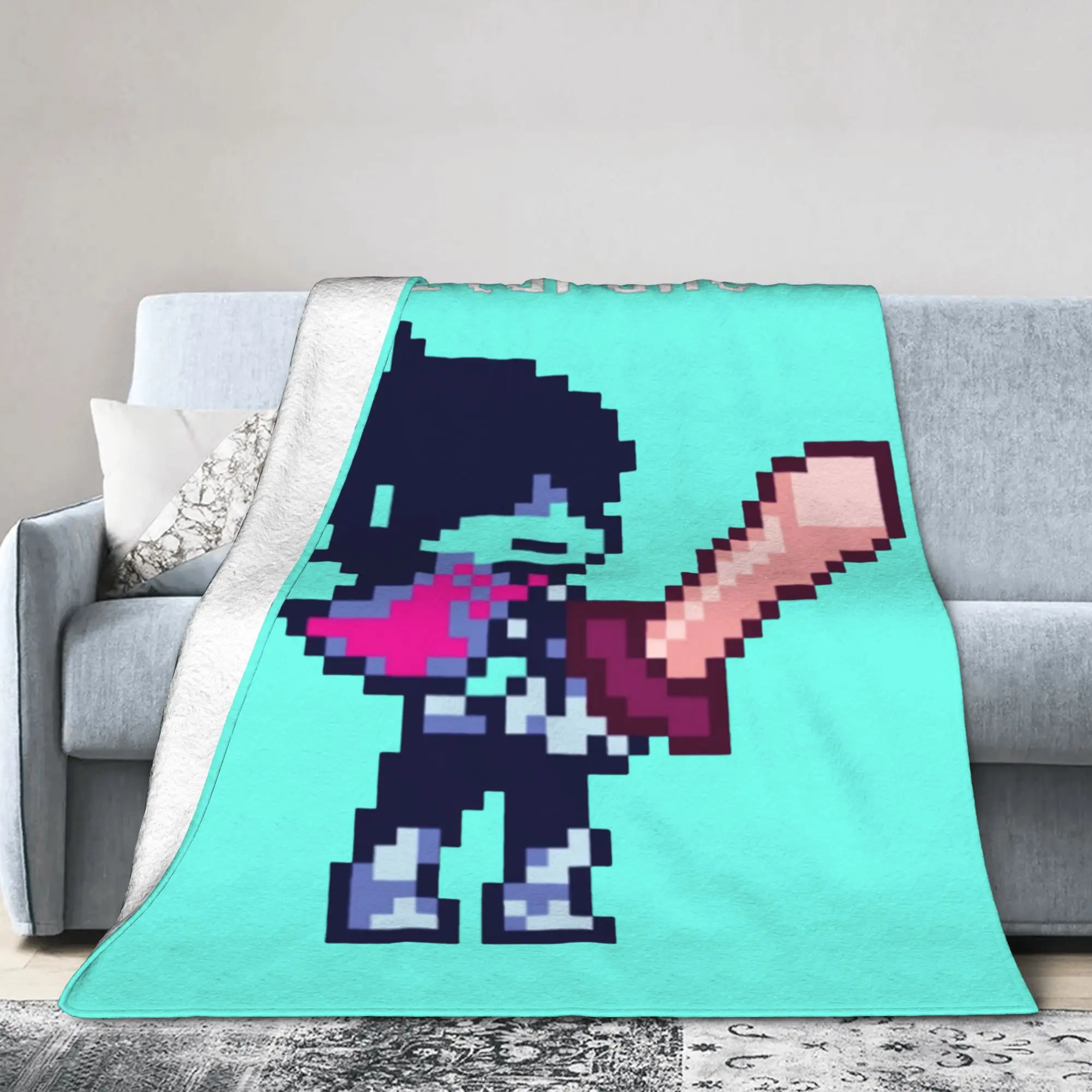 Delta Rune Kris   Deltarune Blankets  Wool Novelty Soft Throw Blankets for Bed Sofa Summer