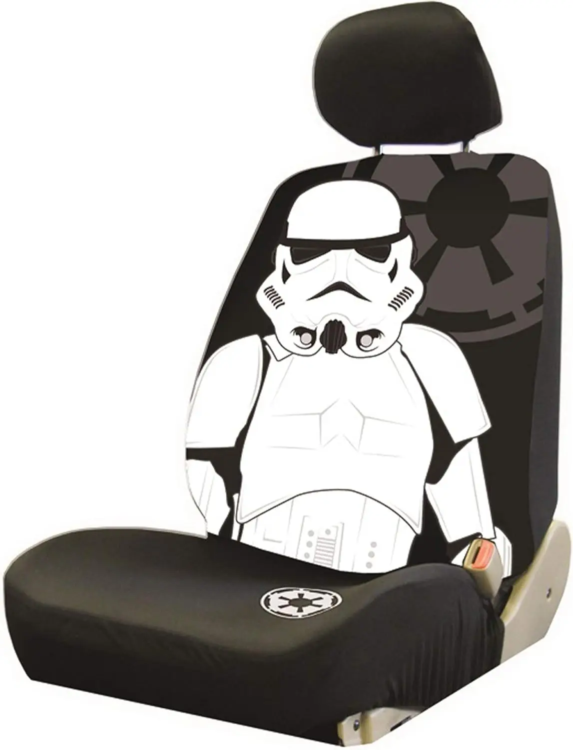 

Universal Fit Car Truck SUV Seat Cover, Star Wars Stormtrooper Design in Black and White