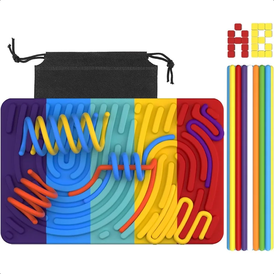 

Доска для сенсорной активности, силиконовые игрушки-непоседы, сенсорные игрушки для аутизма, стресс, тревога, СДВГ, спокойные игрушки для путешествий, летние игрушки для