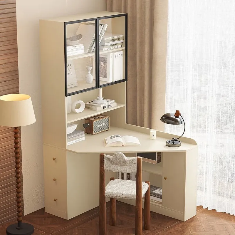 

Light luxury solid wood cream style dresser, makeup table