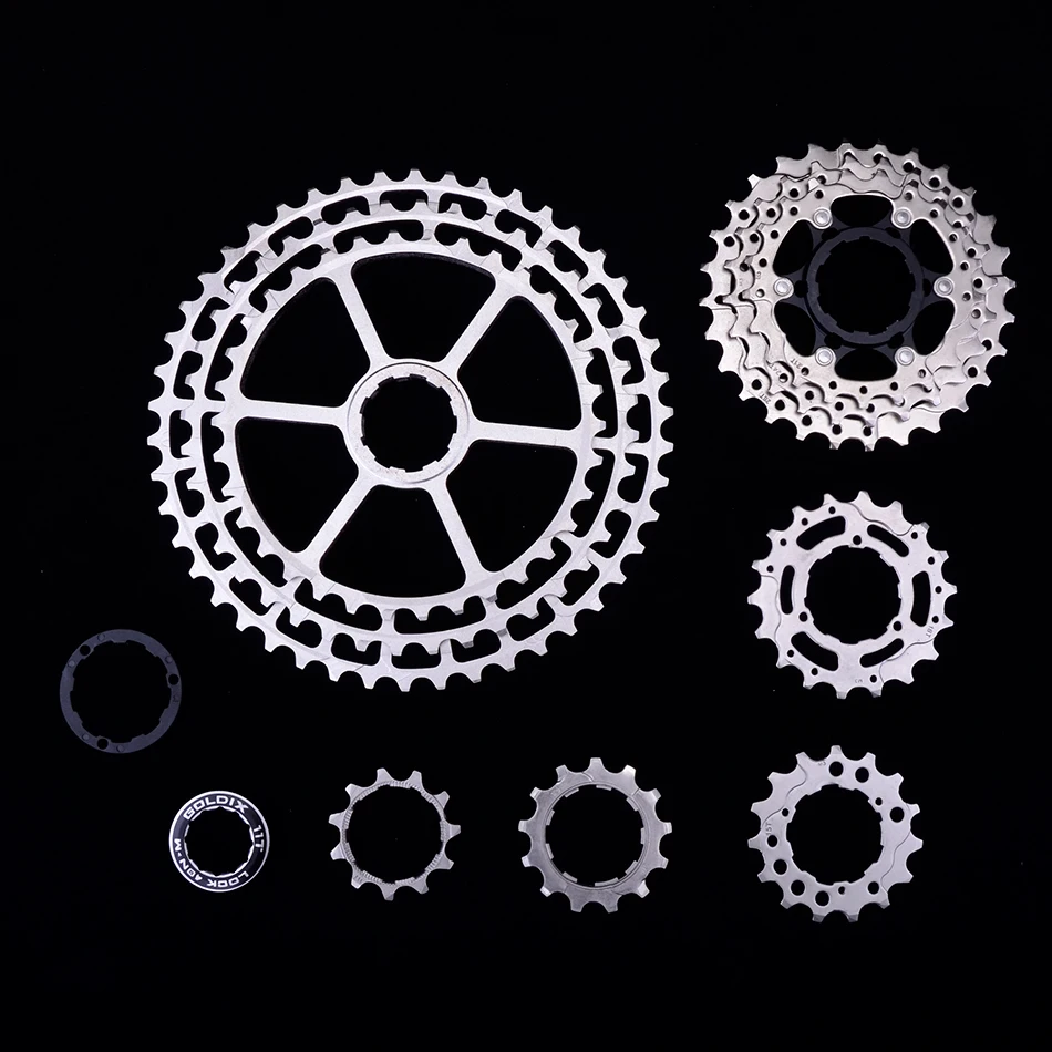 GOLDIX Ultralight MTB Cassette CNC 10/11/12Speed 46-52T HG Freewheel for SHIMANO DEORE SLX XT SRAM Transmission