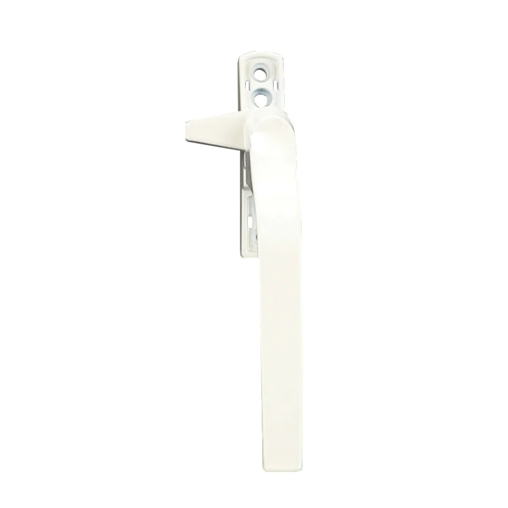 Heavy Duty Plastic Steel Door Window Handle with Lock Flat External Design Thick Base Heat Corrosion Resistant