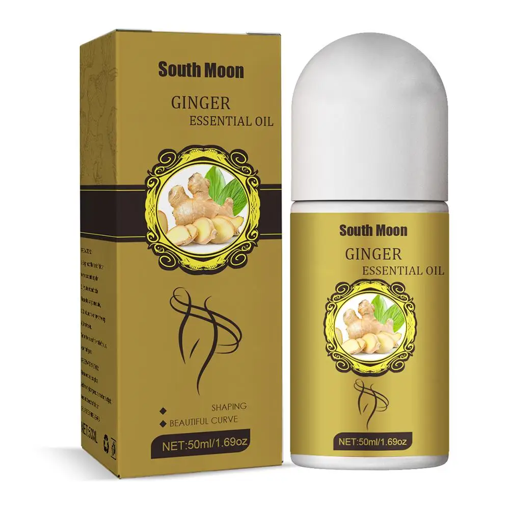 Ginger Massage Gel Ball Burn Fat Anti Cellulite Firming Oil Leg Weight Slimming Shaping Body Belly Waist Z4u6