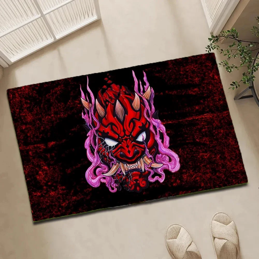 

Entrance Door Mat New Doormat Japanse Demon Room Decorating Items Fashion Home Carpet in the Bedroom Lounge Rug For Kitchen Bath